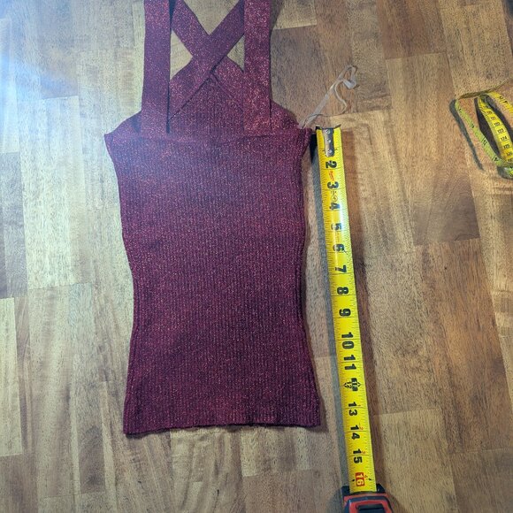 Red metallic top - Picture 4 of 6